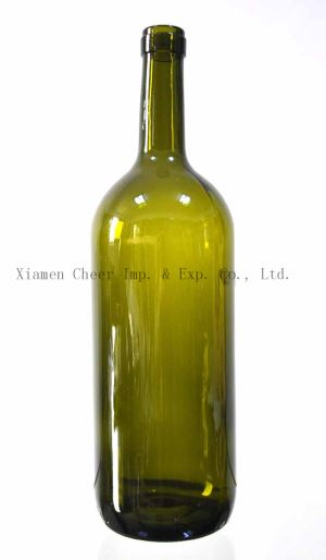 1500ml sötétzöld színű üveg Bordeaux üveg (PT1500 - 1019 Főigazgatóság)